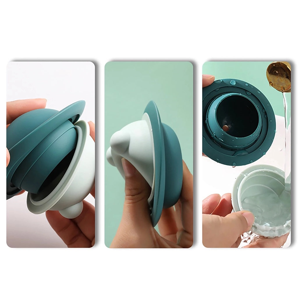Cetakan Es Batu Bulat Silicone Bentuk UFO + Corong / Ice Cube Mold Silikon UFO / Alat Cetak Puding Jelly Agar Cokelat Bulat Bola Crystal Unik Lucu Mofan Acc Accessories Mofanaccessories