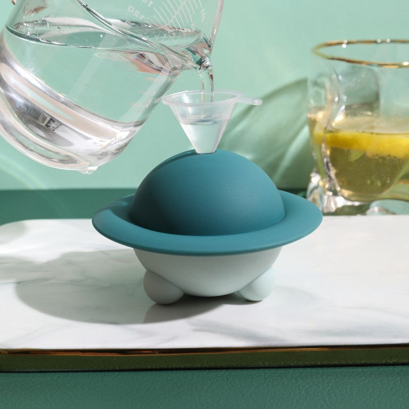 Cetakan Es Batu Bulat Silicone Bentuk UFO + Corong / Ice Cube Mold Silikon UFO / Alat Cetak Puding Jelly Agar Cokelat Bulat Bola Crystal Unik Lucu Mofan Acc Accessories Mofanaccessories