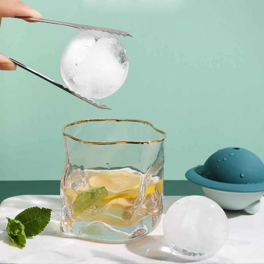 Cetakan Es Batu Bulat Silicone Bentuk UFO + Corong / Ice Cube Mold Silikon UFO / Alat Cetak Puding Jelly Agar Cokelat Bulat Bola Crystal Unik Lucu Mofan Acc Accessories Mofanaccessories