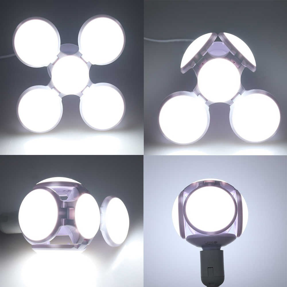 Lampu Bohlam LED Football 40W 28W E27 Lipat Fan Blade Bulb White Lamp Putih Unik Ufo 40 Watt / 28 Watt Lampu Hias Gantung Bentuk Sepak Bola
