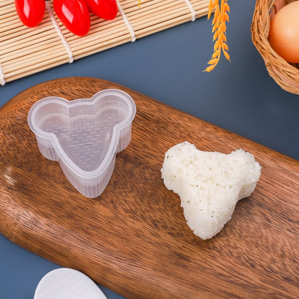 Cetakan Nasi Bento Karakter / Rice Mold Transparan BPA FREE Alat Bantu Pembentuk Onigiri Makanan Manual Press Tekan Ala Korea Jepang Sushi Maker Pencetak Anti Lengket