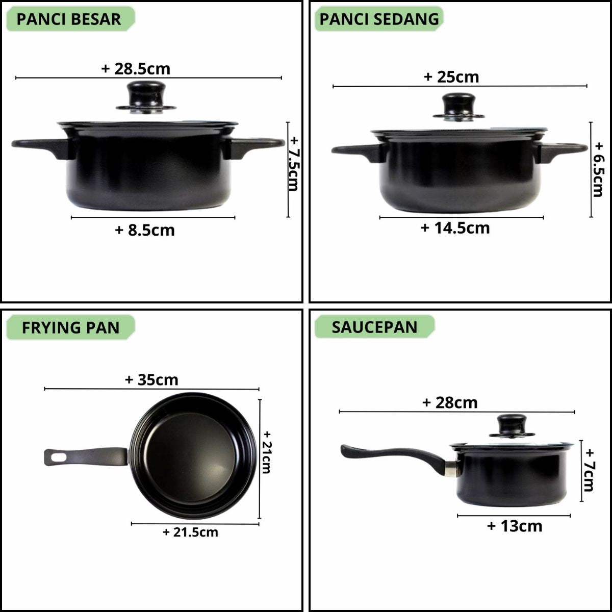 Set Panci 13pcs / Frypan Marblel 3in1 / Wajan Penggorengan Spatula Anti Lengket CookWare Multifungsi
