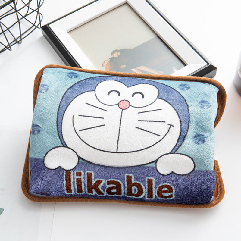 Bantal Penghangat Terapi Air Panas Elektrik / Hot Pillow Heating Pad Pack Kompres Pereda Nyeri Perut Haid Kembung Sakit Leher Rematik Punggung Pinggang Kaki Tangan Gambar Karakter Lucu / Alat Refleksi Kesehatan Tubuh Nyaman Di Pakai Multifungsi