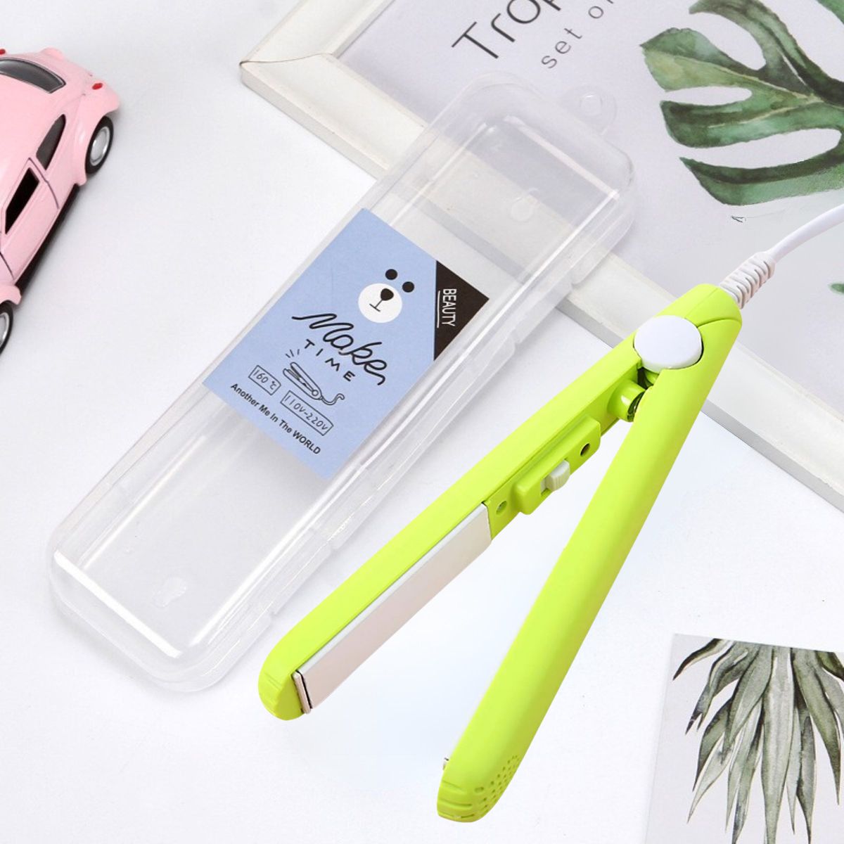 Catok Rambut Mini Lurus Dan Keriting Karakter 2in1 Alat Catokan Pelurus Rambut Travel Kemier Japan
