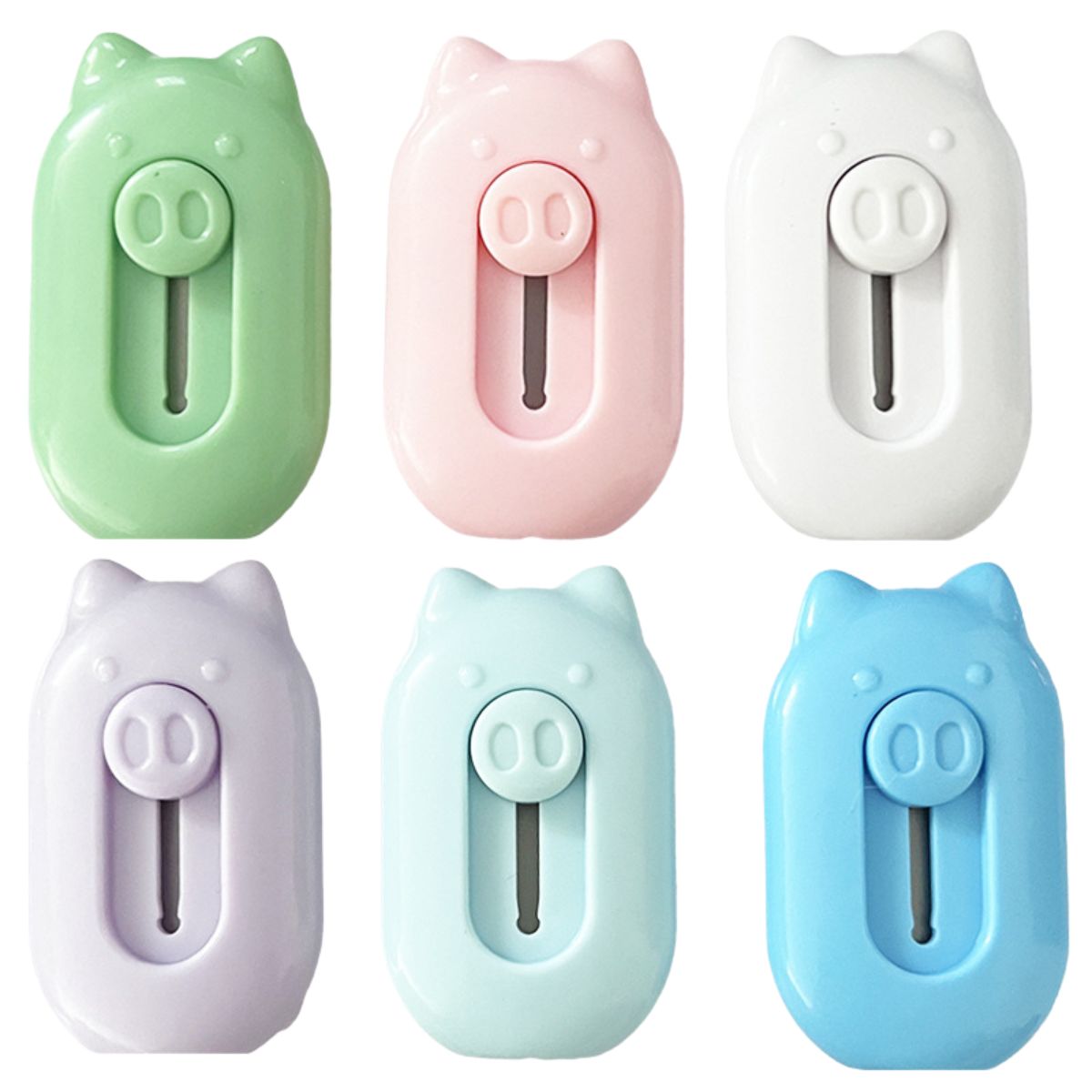 Pisau Cutter Mini Model Awan & Dolphin Alat Bantu Potong Kertas Plastik Unboxing Paket Perlengkapan ATK Sekolah Travel Size Cloud Shape Sliding Knife Kater Kecil Lucu Cuter