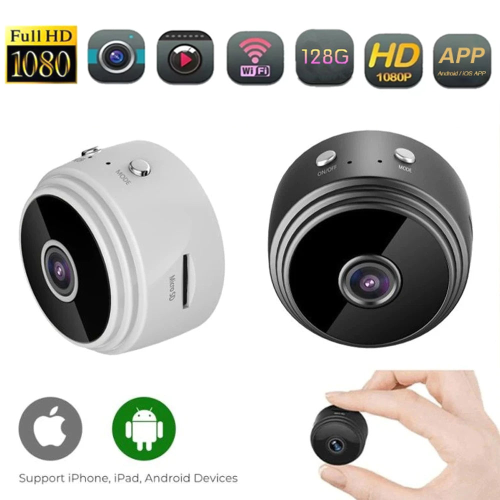 Kamera CCTV Mini A9 - Spy Kamera WiFi Full HD 1080p Wireless - Hidden Cam Smart IP Camera Pengintai Wide Angle Anti Maling Kecil Konek HP Connect Aplikasi TERMURAH BERKUALITAS