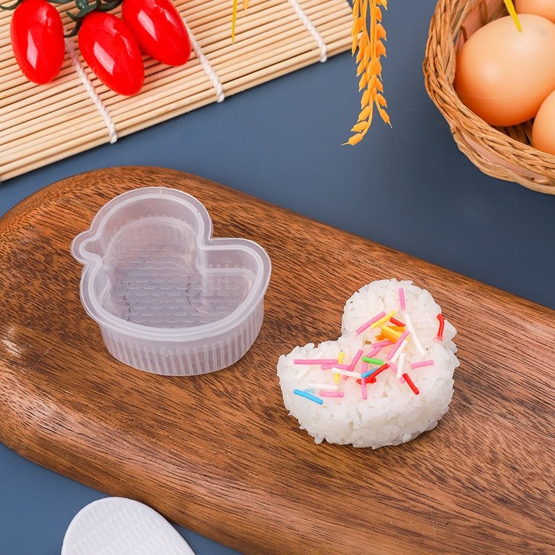 Cetakan Nasi Bento Karakter / Rice Mold Transparan BPA FREE Alat Bantu Pembentuk Onigiri Makanan Manual Press Tekan Ala Korea Jepang Sushi Maker Pencetak Anti Lengket