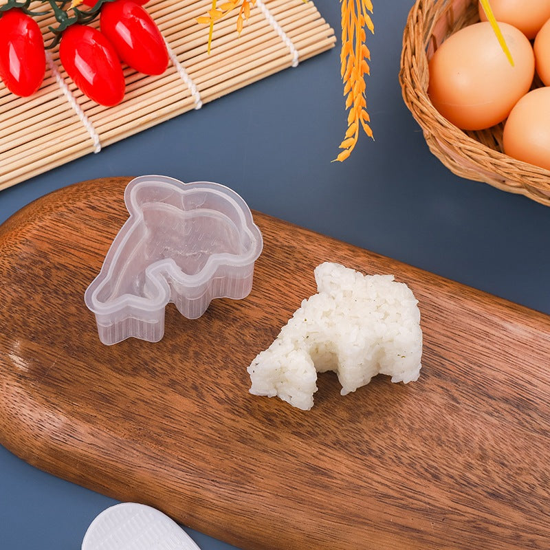 Cetakan Nasi Bento Karakter / Rice Mold Transparan BPA FREE Alat Bantu Pembentuk Onigiri Makanan Manual Press Tekan Ala Korea Jepang Sushi Maker Pencetak Anti Lengket