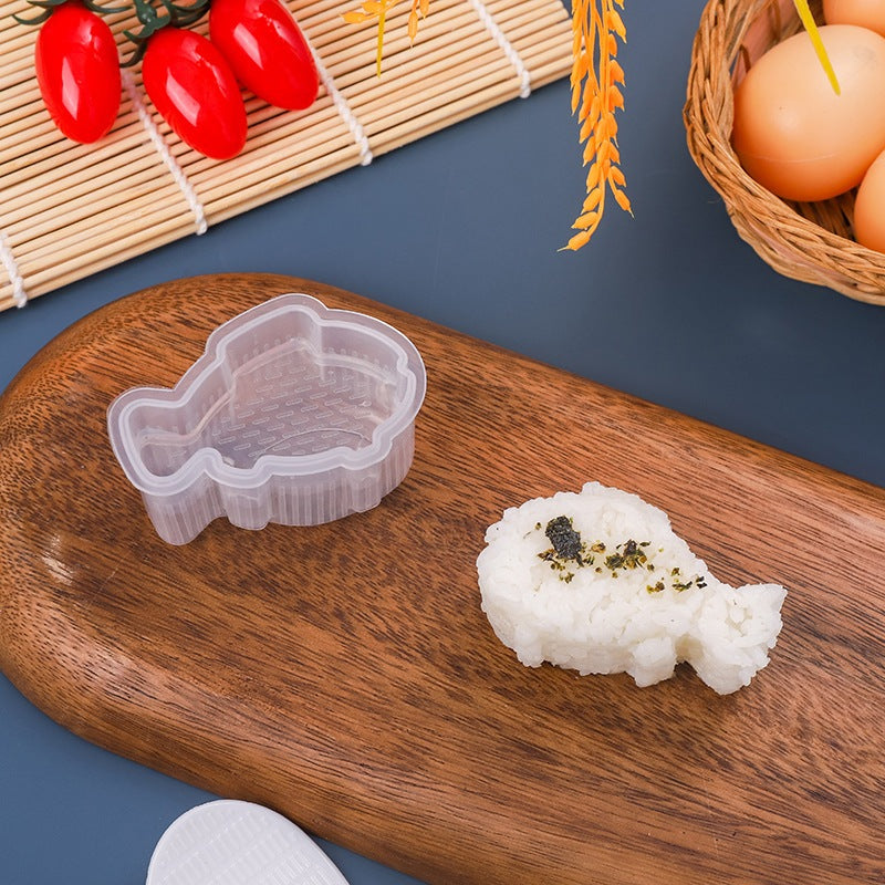 Cetakan Nasi Bento Karakter / Rice Mold Transparan BPA FREE Alat Bantu Pembentuk Onigiri Makanan Manual Press Tekan Ala Korea Jepang Sushi Maker Pencetak Anti Lengket