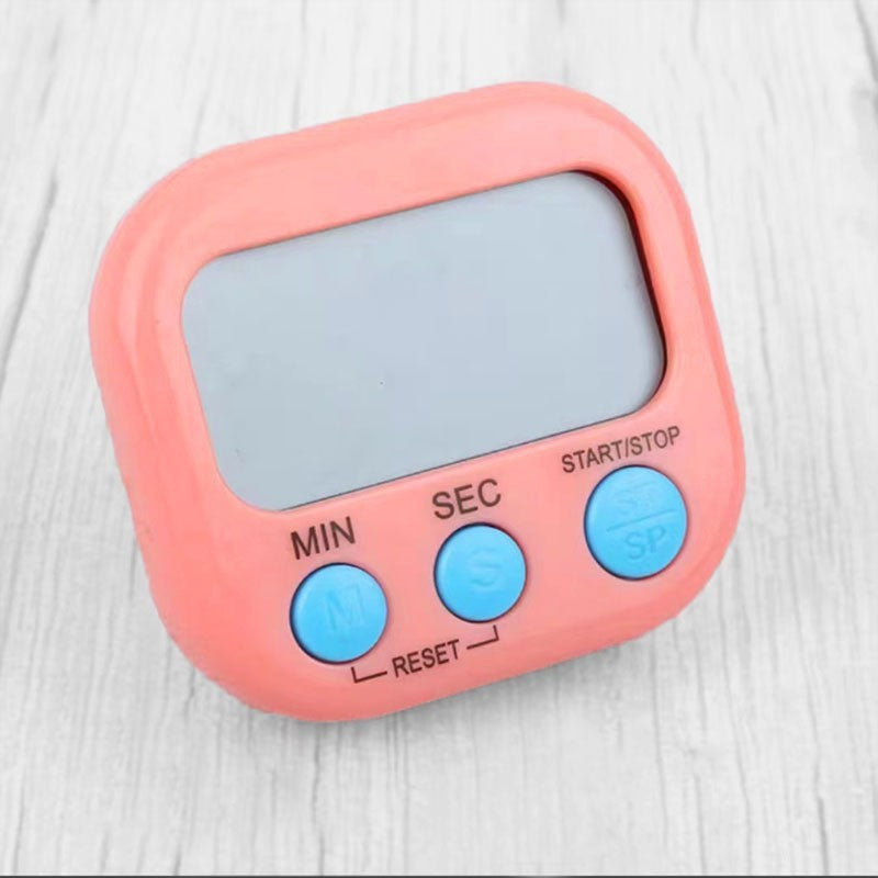 Timer Dapur Pengatur Waktu Masak Clock Stopwatch / Digital Kitchen LED Display Magnetic Alat Dapur Pengukur Timing Kematangan Memasak Merebus Oven Kue Makanan Tepat Waktu / Alarm Pengingat Belajar Olahraga Gym Berenang Lomba Hitung Mundur Multifungsi