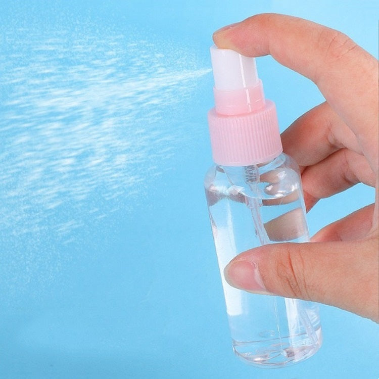 Botol Travel Kit 7 in 1 Mini Refill Bottle Spray Pump Jar Pouch Organizer Wadah Isi Ulang Kosmetik Sabun Shampoo Cair Parfum Lotion Paket Lengkap