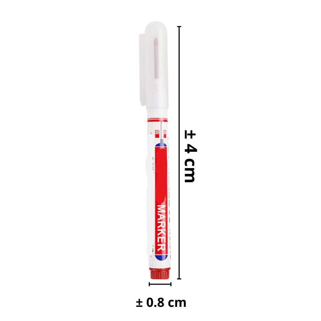Spidol Tukang 2 Sisi 20mm / Long Nib Tip Marker / Pulpen Warna Bangunan Permanen Anti Air