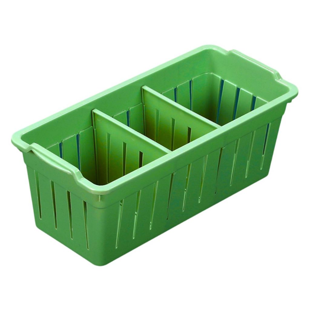 Rak Plastik 3 Sekat / Storage Box / Keranjang Penyimpanan Sabun Bumbu ATK Kosmetik Serbaguna