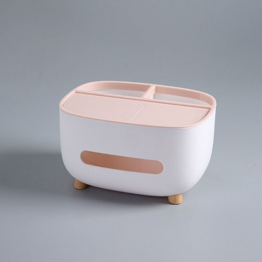 Tempat Tisu Phone Stand 3in1 / Storage Box Multifungsi / Kotak Tissue Aesthetic Holder Hp Remote Tv Kacamata Anti Slip Serbaguna