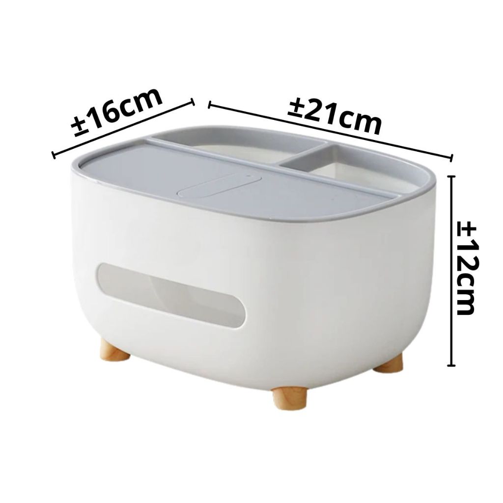 Tempat Tisu Phone Stand 3in1 / Storage Box Multifungsi / Kotak Tissue Aesthetic Holder Hp Remote Tv Kacamata Anti Slip Serbaguna