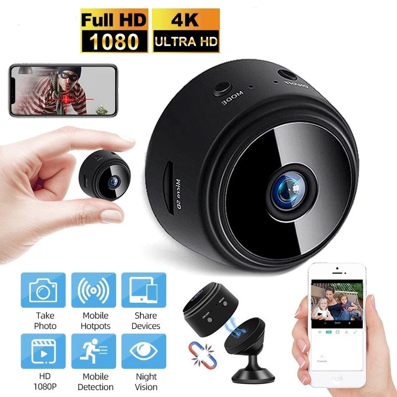 Kamera CCTV Mini A9 - Spy Kamera WiFi Full HD 1080p Wireless - Hidden Cam Smart IP Camera Pengintai Wide Angle Anti Maling Kecil Konek HP Connect Aplikasi TERMURAH BERKUALITAS