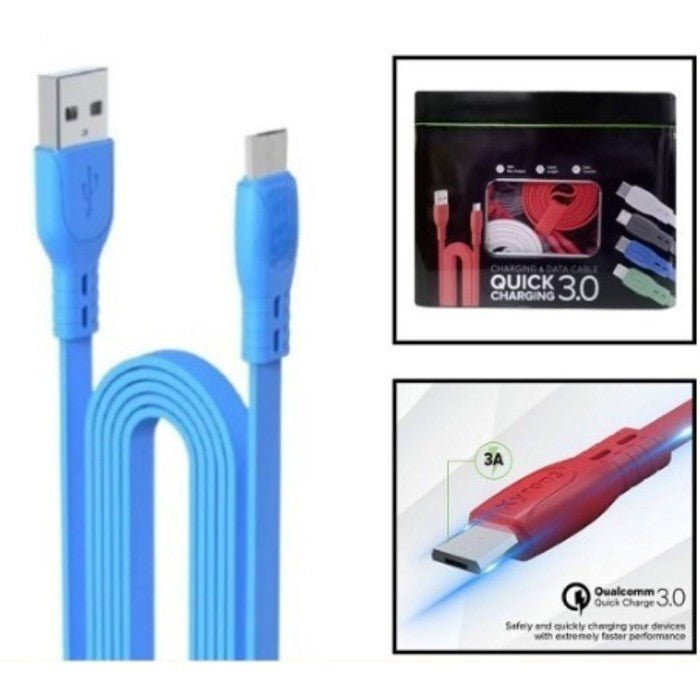 kabel Charger handphone Micro USB Quick Charge fast Charging Cable Casan Powerbank Berkualitas Murah