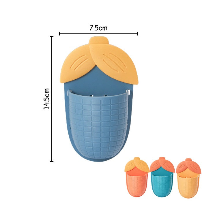 Tempat Sikat Gigi Odol Model Jagung / Rak Gantungan Tempel Dinding Motif Corn Kamar Mandi / Storage Wall Rack Sabun Cukuran Sisir Wadah Serbaguna