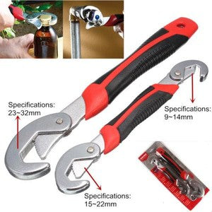 Snap N Grip Kunci Pas isi 2 pcs / Kunci Inggris Mur Baut Universal Wrench Alat Perkakas Obeng Tang