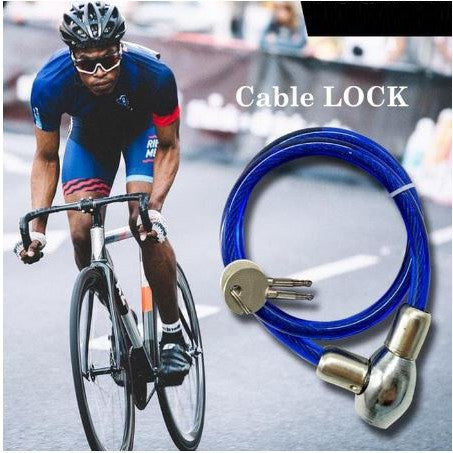 Gembok Kawat 65cm 70cm / Kunci Kabel Cable Lock Kendaraan Sepeda Motor Listrik Roda Helm Pengaman Stang Pagar Serbaguna