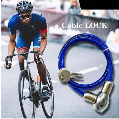 Gembok Kawat 65cm 70cm / Kunci Kabel Cable Lock Kendaraan Sepeda Motor Listrik Roda Helm Pengaman Stang Pagar Serbaguna