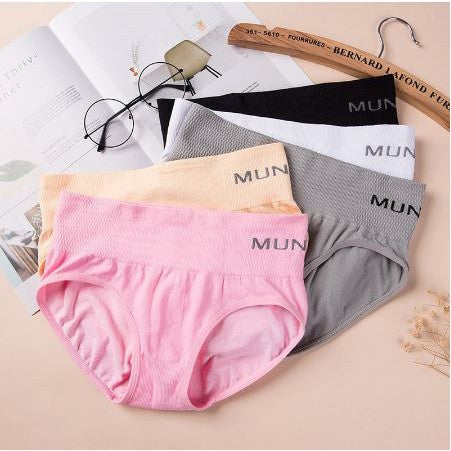 MUNAFIE Celana Dalam Wanita Korset Midi Slim Pants CD Import Underwear Katun High Waist Slimming