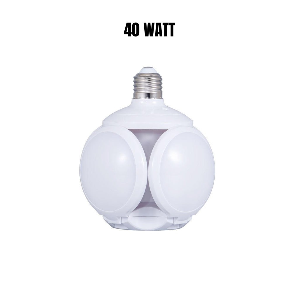 Lampu Bohlam LED Football 40W 28W E27 Lipat Fan Blade Bulb White Lamp Putih Unik Ufo 40 Watt / 28 Watt Lampu Hias Gantung Bentuk Sepak Bola