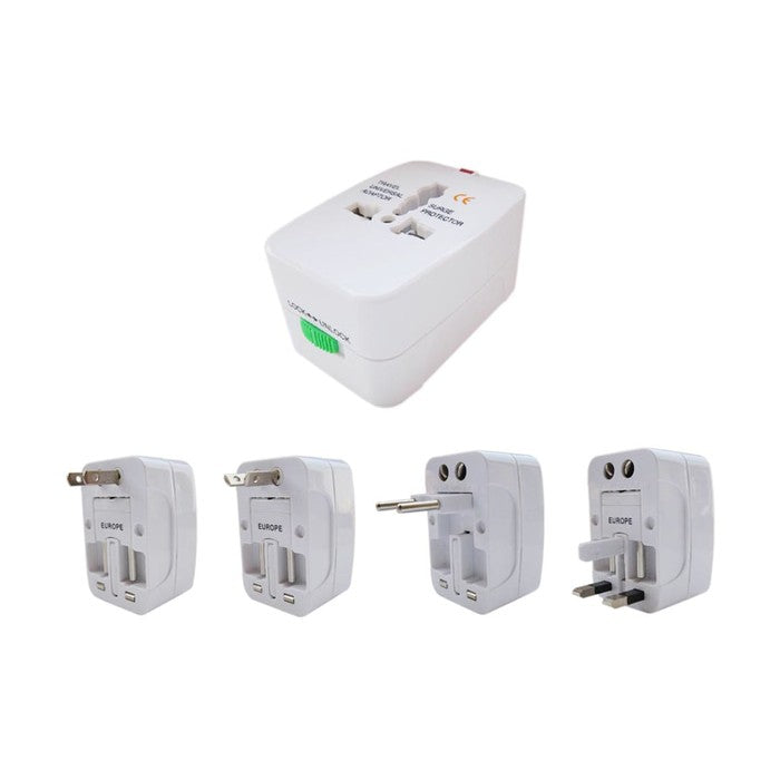 Universal Travel Adapter / All IN1 Home Adaptor Traveler EU AU UK US Plug Colokan Cteker Stop Kontak