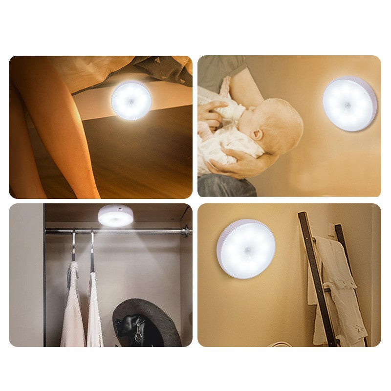 Lampu Tidur LED Sensor Gerak Otomatis Nyala / Night Light Infrared Motion / Lamp Emergency Rechargeable Cahaya Lampu Daya Rendah Low Watt