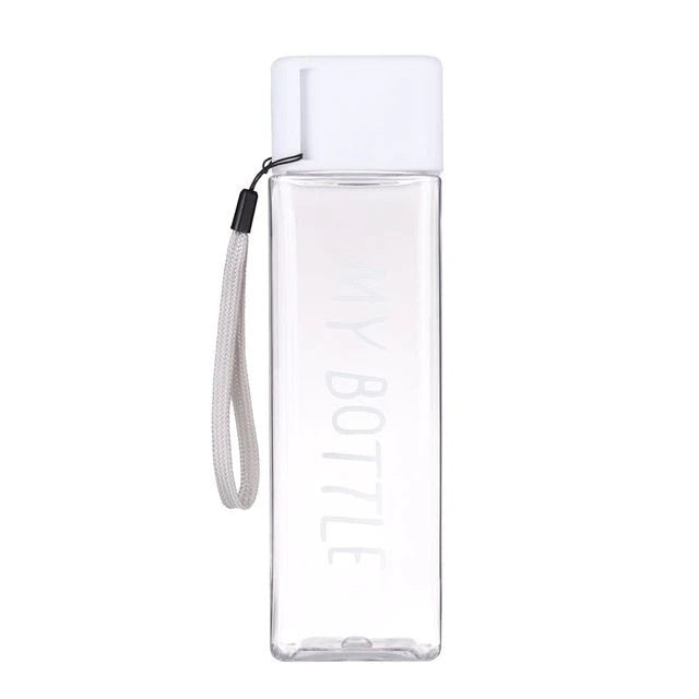 Botol Air Minum 500ML MY BOTTLE KOTAK BPA Free tali gantung persegi anak unik Tritan eco friendly