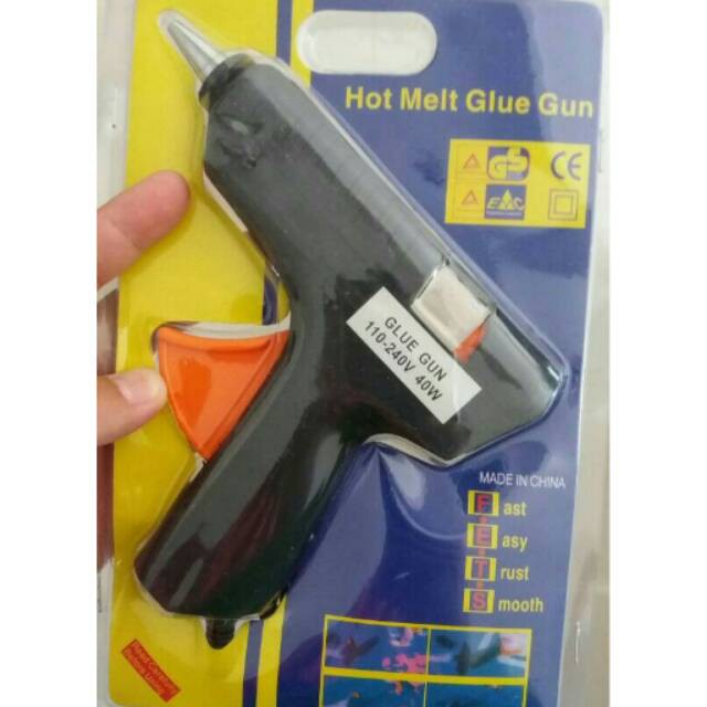 Lem Tembak / Hot Melt Glue Gun 40 Watt 40W Alat Pistol Pengelem Mainan Hiasan Dekorasi Ukuran Besar