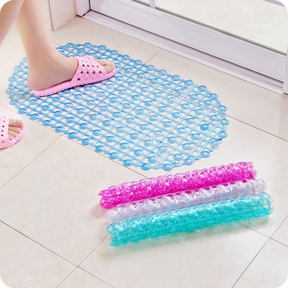 Keset Kamar Mandi Anti Licin / Alas Kaki Toilet Dapur / Karpet Lantai Silikon Suction Cup Bathroom Anti Slip Mat PVC Anti Slip