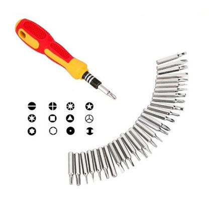 Obeng Set 31in1 Toolkit screwdriver kepala ujung minus plus bunga T4 T5 T6 T7 T8 T15 T20 all in 1