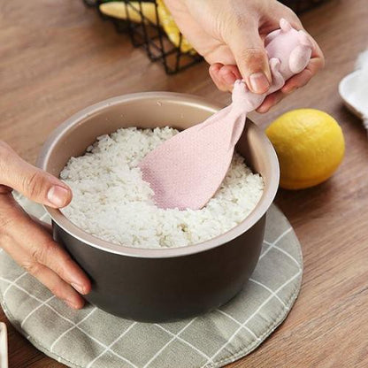 Centong Nasi Karakter Kelinci Sendok Nasi Plastik Bisa Berdiri Rice Cooker Spoon Anti Lengket Souvenir Wedding Kado