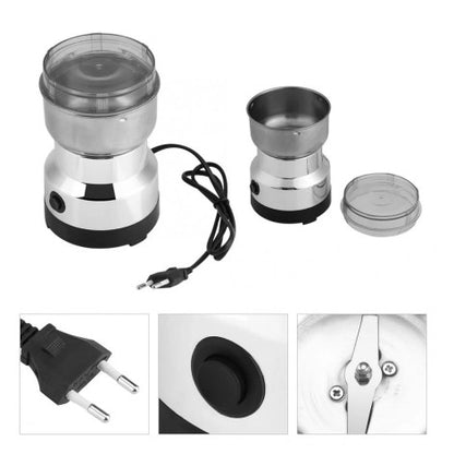 Alat Penggiling Biji Kopi Elektrik Coffee Grinder Bahan Stainless Steel Anti Karat Blender Giling Kacang Serbaguna