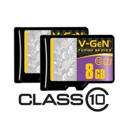 Memory Card V-GEN 8GB Class 10 Turbo Series 100Mb/s Micro SD Original Vgen MMC Microsd Bergaransi