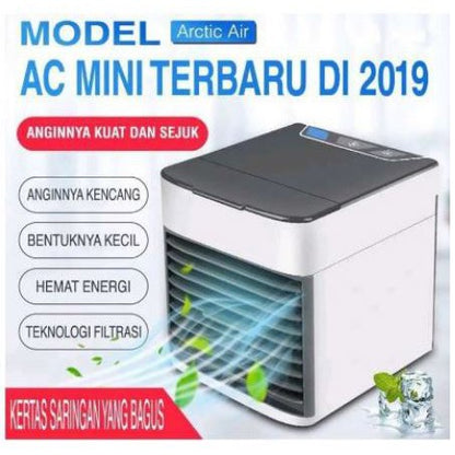 Arctic Air Cooler Fan Ultra AC Mini Portable USB 2X Cooling Power / Artic Air Pendingin Penyejuk Ruangan 7 LED