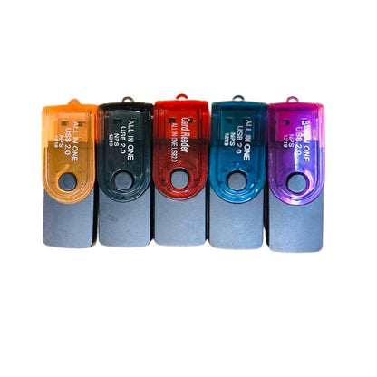 Card Reader All in One ( 4in1 ) Multi Memory Converter To Flashdisk 4 slot model putar serbaguna