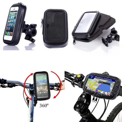 Holder Stang Motor Waterproof Size L 6,3 Inch Phone Case Dompet HP Anti Air GPS Touring Grab Gojek