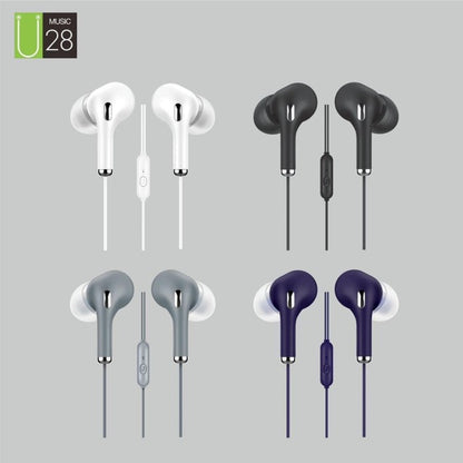 Headset Macaron U28 Earphone HIFI Stereo Sound Macaron U-28 Handsfree With Jack Microphone 3.5mm