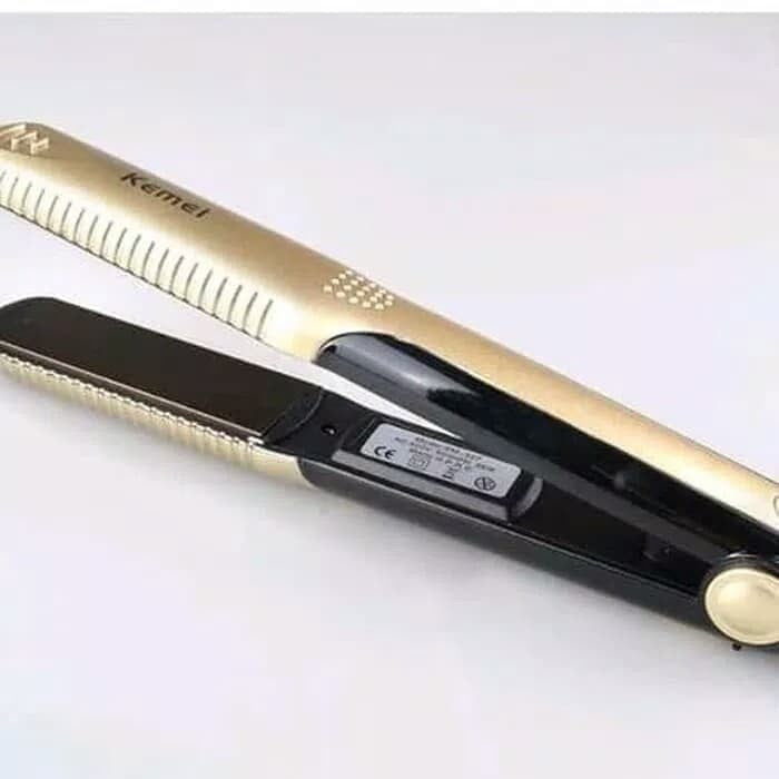 Catok Rambut Kemei KM-327 Profesional Hair Straightener Pelurus Rambut Alat Catokan Lurus Keriting