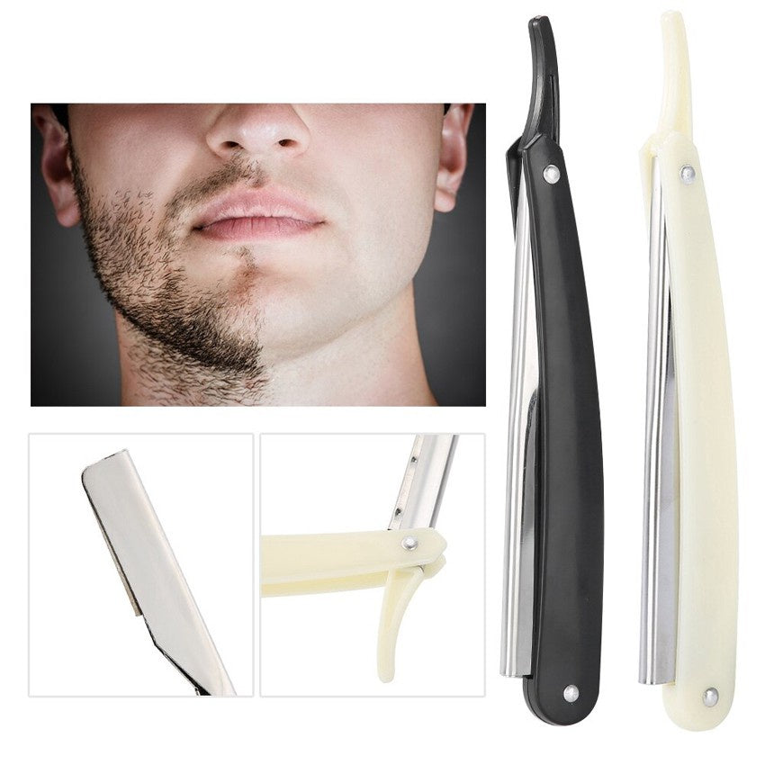 Razor Pisau Cukur Lipat SIlet - Shaver Alat Cukuran Kumis Alis Jenggot Rambut / Pisau Kerik Barbershop Tuakng Cukur Manual Silet Isi Ulang Serbaguna