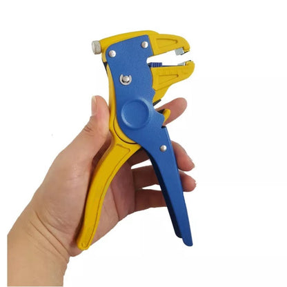 Tang Pengupas dan Pemotong Kabel Listrik 2in1 / Alat Pembuka Kulit Kabel UTP LAN Automatic Wire Cable Stripper Peralatan Perkakas Tangan Multifungsi Cable Tunggal Ganda Datar Multi