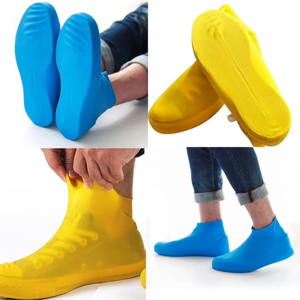 Cover Sepatu Karet Silicone Anti Air Sarung Pelindung Waterproof Silikon Shoes boots sendal kaki