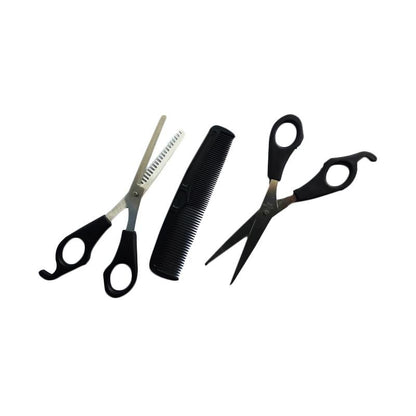 Gunting Rambut Set 3 Pcs / Peralatan Styling Hair 3 in 1 Alat Potong Rambut Gunting Sisir Sasak