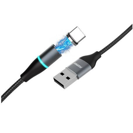 Kabel Foomee DK12 Type-C 120Cm Magnetic Cable Data Fast Charging 3.0A TypeC tipeC tipe C 1meter 1m