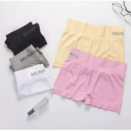 Boxer Munafie Wanita Hotpants Celana Dalam Katun Import Underwear Slimming Pants Segiempat Kotak CD