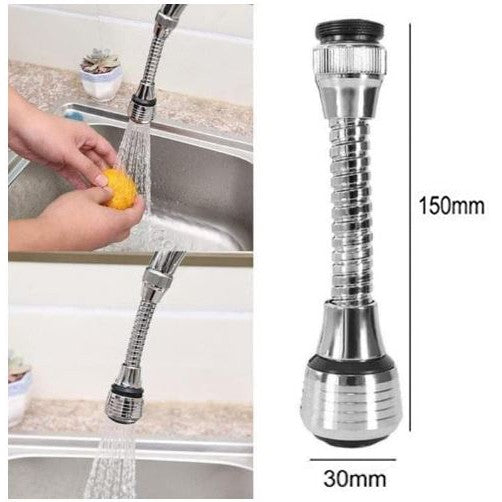 Sambungan Kepala Kran Air Turbo Flex Faucet SWS 360Derajat Flexible 2 Mode Spray keran sink wastafel