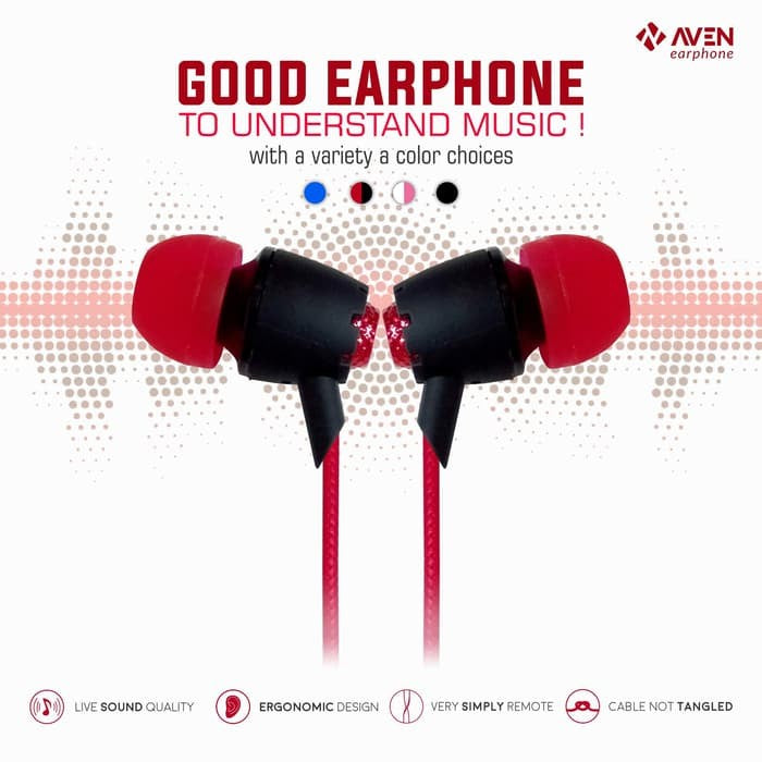 Earphones N21 Premium Sound Handsfree / Headset / Earbud - MERAH