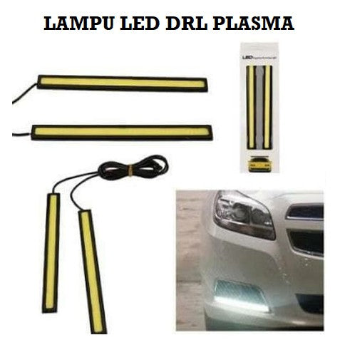 Lampu LED DRL Plasma COB 17cm 24 Chip Universal Strip Lamp 17 cm Lampu Depan Mobil Motor Lampu Kolong Bumper Senja Super Terang Berkualitas